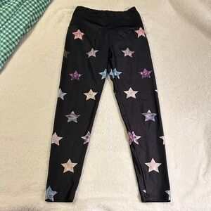 Goldsheep Starry Night Leggings - Black and Multicolor
